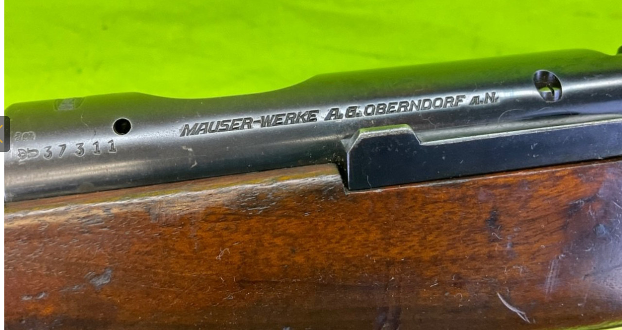 German Mauser DSM 34 Training Rifle 22 LR Bolt Action Rifle Rimfire Army