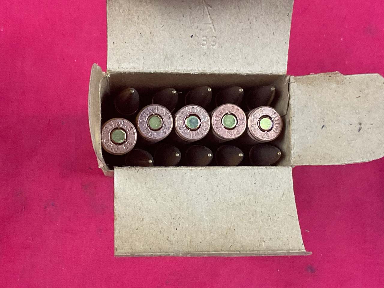 German P181 8MM Mauser WW2 1939 Date 15 Round Box 8x57 WWII K98 7.92 FMJ