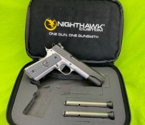 Nighthawk Customs Shadow Hawk Two Tone 9MM NS Blued Stainless Bi Tone 1911 Nighthawk Customs Shadow Hawk Two Tone 9MM NS Blued Stainless Bi Tone 1911