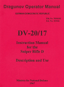 Dragunov Sniper Rifle Operator's Manual - East German - English Translation