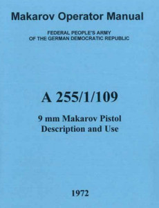 East German Military 1972 Makarov Pistol Operator Manual