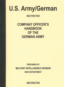 U.S. WWII Handbook of the German Army USGI Manual U.S. WWII Handbook of the German Army USGI Manual