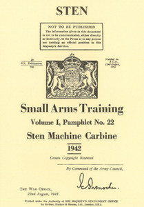 British WWII Sten SMG Training Manual Vol 1 No. 22 - Reprint