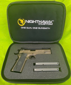 NIGHTHAWK CUSTOM NHC GRP 9MM 5 In Trijicon IOS Optic Ambi Recon Rail FDE NIGHTHAWK CUSTOM NHC GRP 9MM 5 In Trijicon IOS Optic Ambi Recon Rail FDE