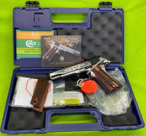 TALO LIMITED ENGRAVED COLT 1911 45ACP 1 OF 500 GUSTAVE YOUNG SERIES TALO LIMITED ENGRAVED COLT 1911 45ACP 1 OF 500 GUSTAVE YOUNG SERIES