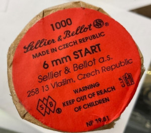 SELLIER & BELLOT 22 CAL STARTER 6MM BLANK CAP TRAINING PISTOL 100 ROUND S&B SELLIER & BELLOT 22 CAL STARTER 6MM BLANK CAP TRAINING PISTOL 100 ROUND S&B