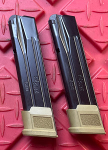 Surplus SIG SAUER 320 M17 M18 FDE Tactical 21 Round Magazine LOT Of 2 9MM