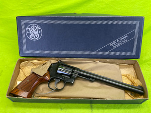 Smith Wesson Model 17 - 4 22 LR Caliber 8 3/8 Original Blue Box Papers S&W