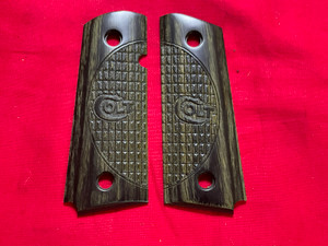 NEW Surplus Factory Colt New Agent Diamondwood 1911 45 9MM Pistol Grip Set