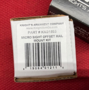 KNIGHTS ARMAMENT SR25 SR15 MICRO SIGHT OFFSET RAIL MOUNT KM31593 RARE KAC