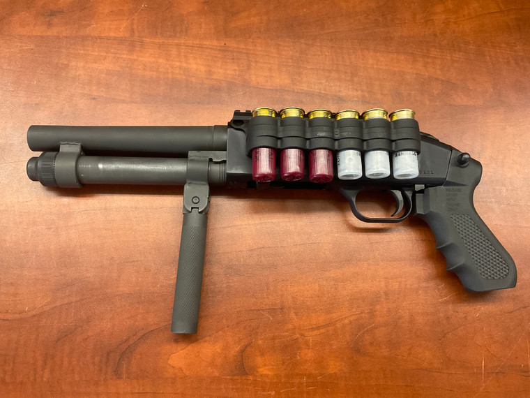 Custom MG Arms Exclusive Mossberg 590 ‘The Pig’ Super Shorty AOW 12 Ga 2+1 Custom MG Arms Exclusive Mossberg 590 ‘The Pig’ Super Shorty AOW 12 Ga 2+1