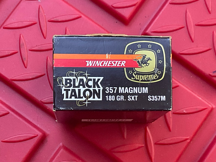 Rare Winchester Supreme BLACK TALON 180 Grain 357 Magnun Mag SXT S357M