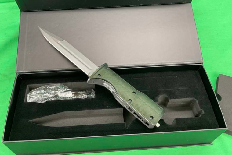 New MELIGUN MG22 Revolver Knife Gun AOW NFA 22 LR Concealed Arsenal OD Green
