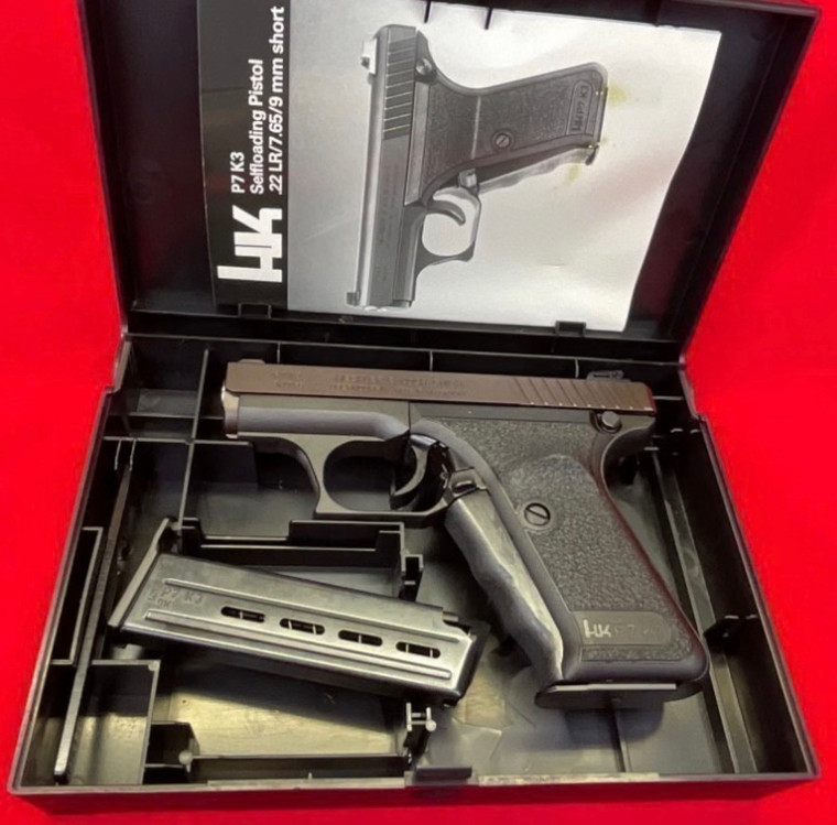 RARE UNFIRED HECKLER & KOCH P7K3 P7 K3 MATCHING COLLECTOR 9MM K 380 ACP 7.65