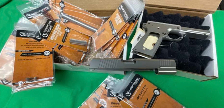 NIGHTHAWK Custom 5” 1911 Recon Rail Frame & Slide Build Gunsmith Parts Kit 45 ACP SS NHC