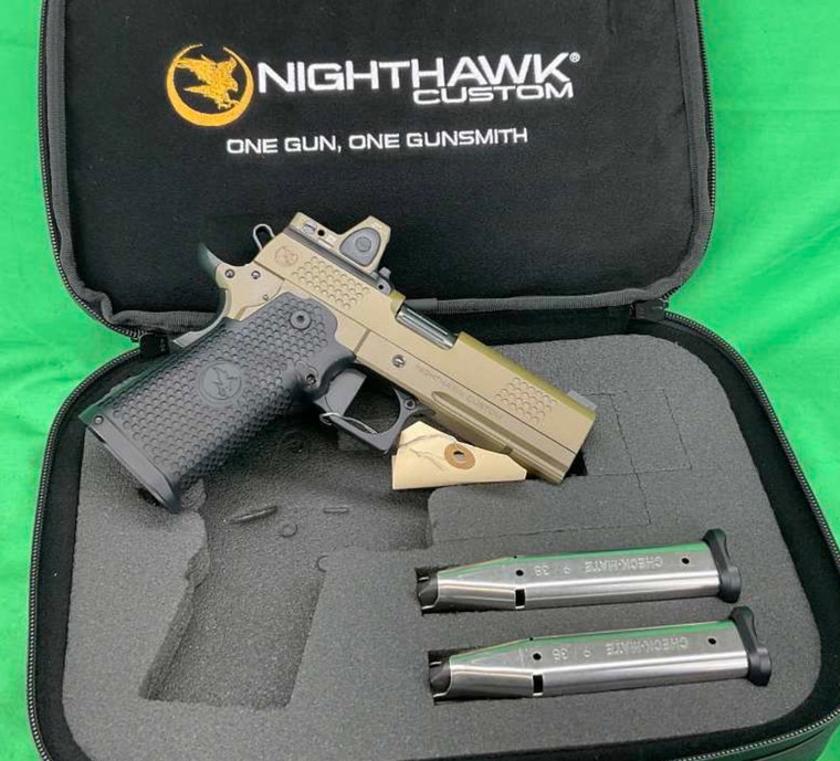 NEW Nighthawk Custom TRS 2011 9MM FDE TAN Commander 4.25 RMR Carry NHC