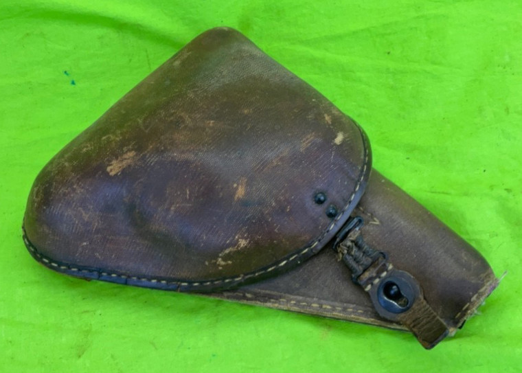 Japanese WWII Type 14 Nambu Holster Rubberized Canvas 1942-1944 Type IX 8MM