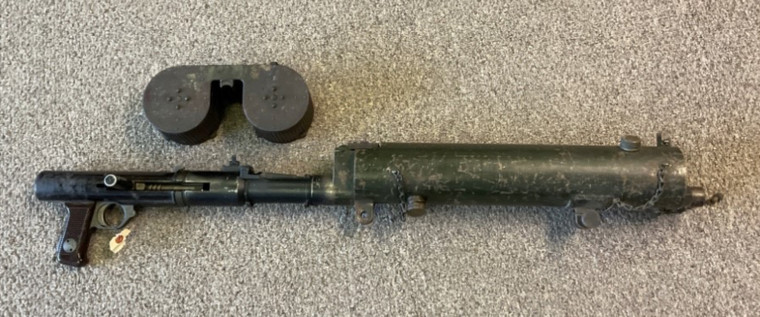MG15 ST61 8MM MAUSER DOPPEL TROMMEL DUMMY DISPLAY GUN PARTS GERMAN WW2 WWII