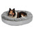 Plush / Diamond Print Calming Donut Dog Bed product image