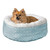 Plush / Diamond Print Calming Donut Dog Bed product image