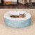 Plush / Diamond Print Calming Donut Dog Bed product image