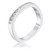 .9Ct Channel Set Princess Cut Rhodium Plated Square Shaped Stackable Band R599-R08587R-C01