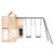  Outdoor Playset Natural Wood Solid Pine Wood Large A949-3156889
