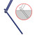  Single Swing Blue, Green, Orange Steel and Plastic Single Durable A949-91361
