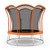 10 Feet Unique Flower Shape Trampoline with Galvanized Steel Frame-Orange B593-TW10082+