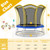 10 Feet Unique Flower Shape Trampoline with Galvanized Steel Frame-Orange B593-TW10082+