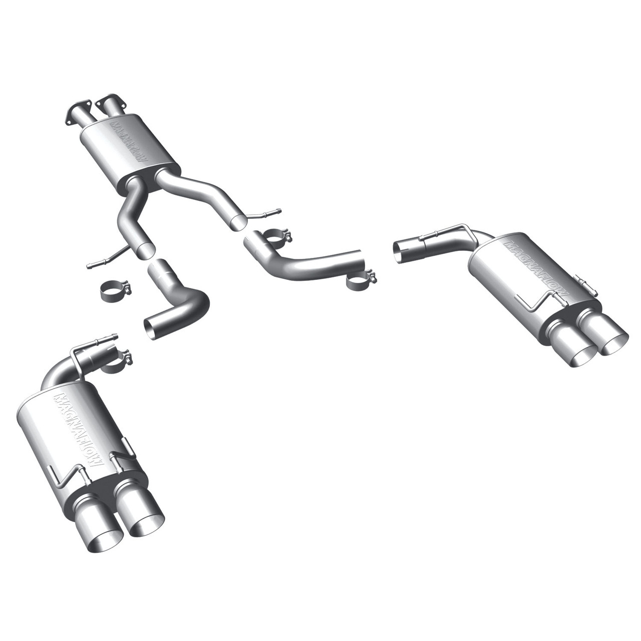 MagnaFlow Exhaust Products - Street Series Stainless Cat-Back System - 16766