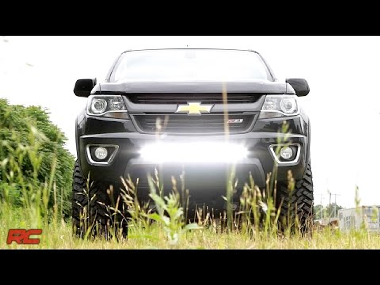 Rough Country - LED Light Bar Bumper Mounting Brackets; For 30 in. Single  Row LED Light Bar; - 70536