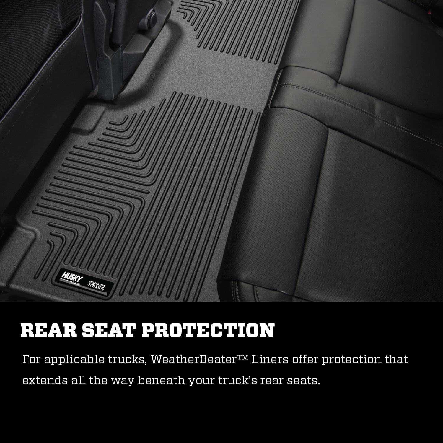 Husky Liners Classic Style 2nd Row Black Floor Liners | Ford Ranger (98-10) Ext./Super Cab (63731) main image 1