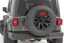 Rough Country - License Plate Adapter; Incl. LED Light; Black Powder Coat; - 10534