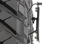 Rough Country - License Plate Adapter; Incl. LED Light; Black Powder Coat; - 10534