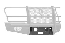 Road Armor - Vaquero Winch Plates; Front; Satin Black; - 617V-WP
