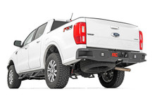 Rough Country - Heavy Duty Rear LED Bumper; 2 in.; Black-Series LED Flush Mount Cubes; - 10760