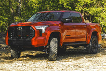 Rough Country - Oval Nerf Step Bar; 4.5 in.; Black Powder Coat; Aluminum; - 21014