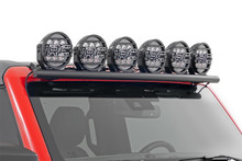 Rough Country - Black Series LED Fog Light Kit; Halo; Pair; White/Amber DRL; 6.5 in.; Round; - 70805A