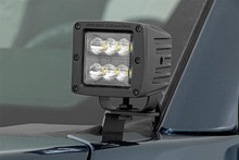 Rough Country - Windshield; 2 in.; LED Lower; Ditch Kit; Flood Pattern; - 71029