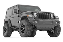 Rough Country - Drop Steps; 64 in.; Black Powder Coat; All Steel Construction; Pair; - 90761