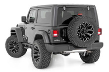 Rough Country - Drop Steps; 64 in.; Black Powder Coat; All Steel Construction; Pair; - 90761