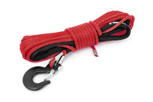 Rough Country - Synthetic Winch Rope; Synthetic; 1/4 in.; Red; - RS161