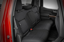 Rough Country - Neoprene Seat Covers; Front And Rear; w/Back Storage; Black; - 91037