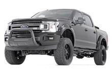 Rough Country - Black Bull Bar w/ Integrated Black Series 20-inch LED Light Bar; - B-F4041