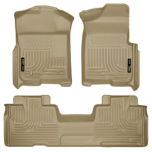Husky Liners - Weatherbeater - Front & 2nd Seat Floor Liners (Footwell Coverage) - 98343