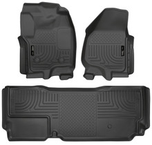 Husky Liners - Weatherbeater - Front & 2nd Seat Floor Liners (Footwell Coverage) - 99721