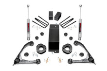 Rough Country - Suspension Lift Kit; 3.5 in. Lift; Incl. Upper Control Arms; Stock Cast Steel; - 19431A