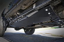 Rough Country - Gas Tank Skid Plate; 3/16 in. Thick Steel; Incl. Mount Brackets Hardware; - 794