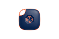 A front-facing image of a Life360 Tile - Navy Blaze